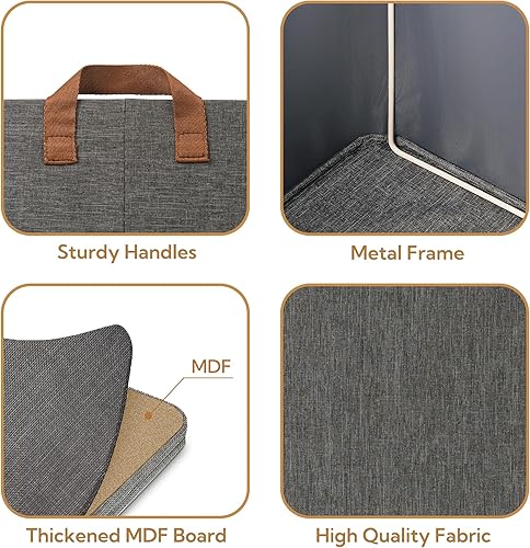 Miniatura 4 de GRANNY SAYS - Canastas de almacenamiento para armario, paquete de 4 unidades, cajas organizadoras para ropa de cama y almacenamiento en estantes,