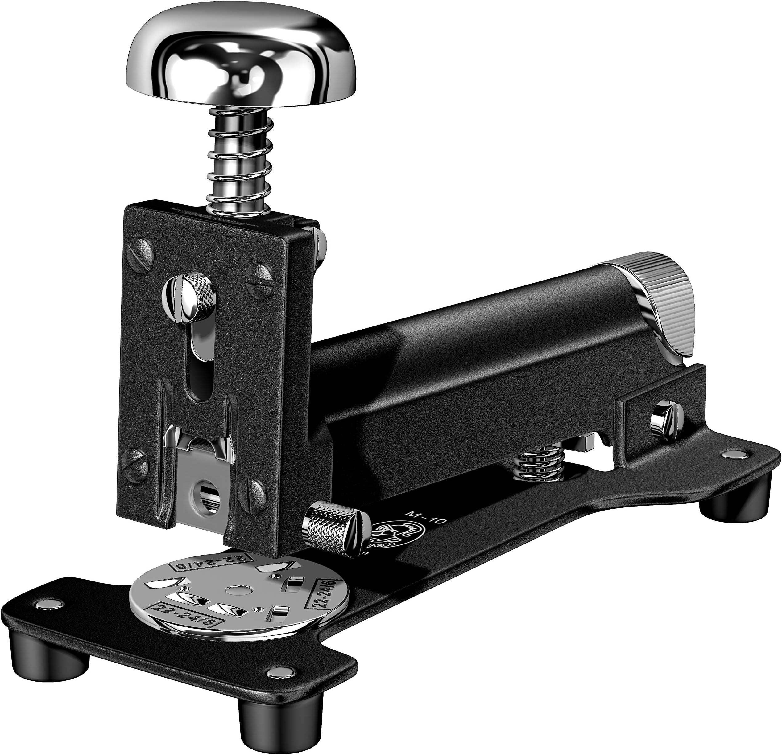 El Casco M10 Medium Desk Stapler - Black/Chrome Trim