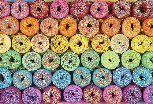 Miniatura 1 de Rompecabezas de rosquilla arcoíris  Increíble rompecabezas colorido y delicioso de aspecto de rosquillas. Rompecabezas de rosquillas no realmente