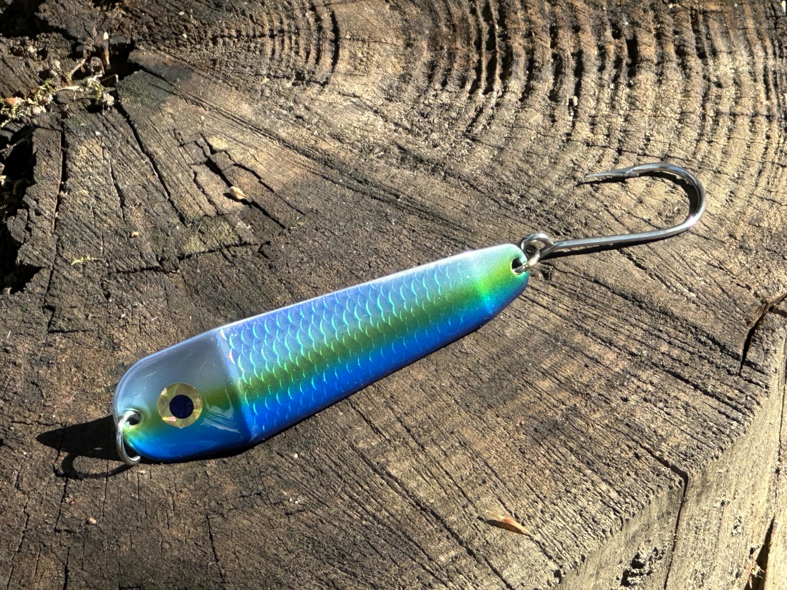 Loony Spoons Max 4er-Pack – Premium Angelköder – Lachs, Forelle, Zander – Salzwasser und Süßwasser (Grüne Hornisse, Zitronen-Limette, Heringshilfe, Dorado)