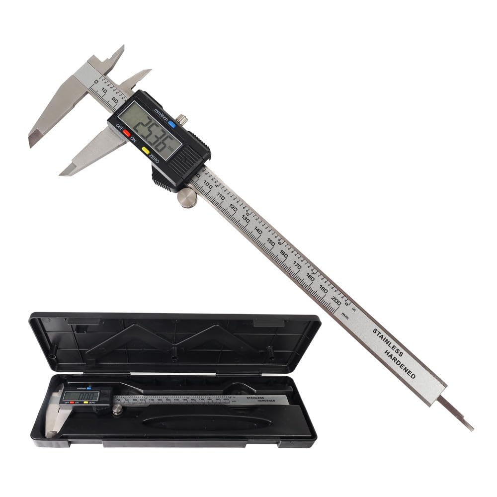 Dönges Digital Caliper 2000 mm LCD Display, CE, Measuring Range 150 mm, Digital Calliper, Measuring Gauge, Measuring Tool for Industry and Household