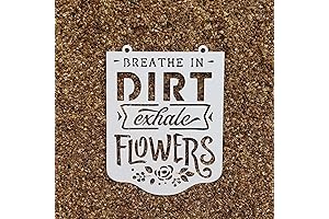 Breathe in Dirt Exhale Flowers, Garden Signs for Flower Lovers