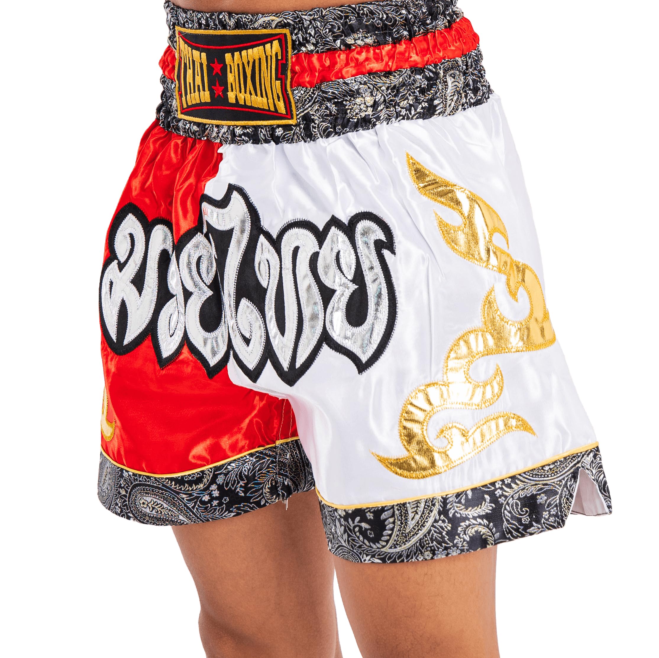 Short de boxe Muay Thai pour homme et femme Coupe ajustée MMA Boxe Entraînement Kickboxing Vêtements d'arts martiaux