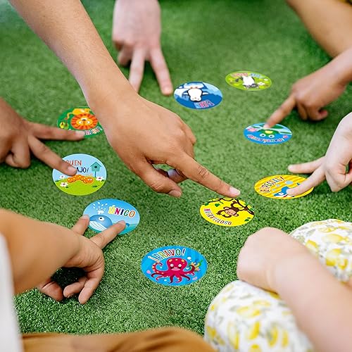 Miniatura 5 de 1800 calcomanías motivacionales de estímulo de recompensa para maestros en 36 diseños de animales para profesores, uso en el aula (cada uno mide 1