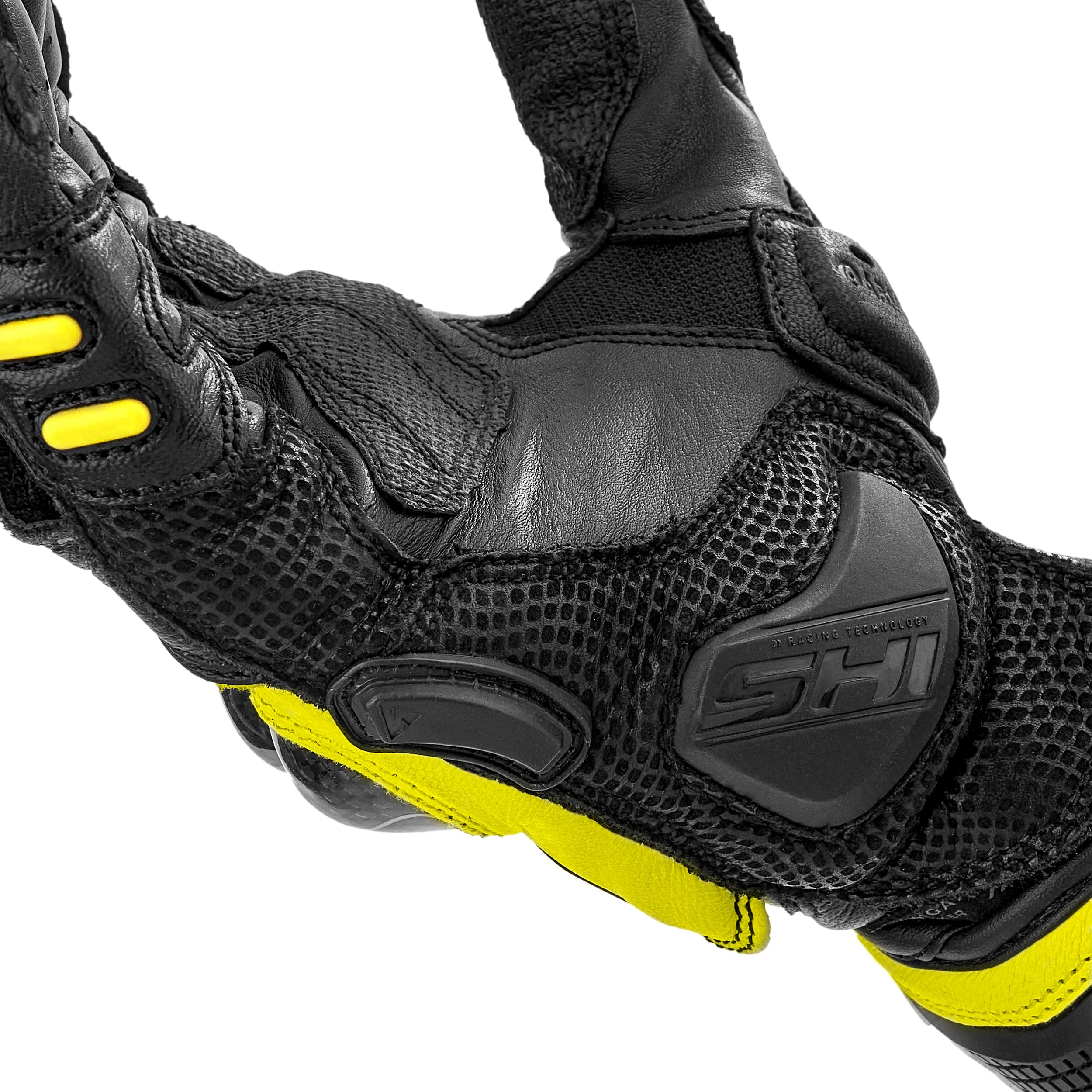 SHIMA RS-3 Guantes Moto Mujer Cuero Homologados Largo Verano Motos Guante Ventilado Certificatos Con Protección Motorista Racing Protecciones Ventilación Verão (Femenino, Negro, XS)