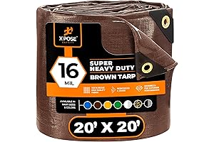 Xpose Safety 20' x 20' Super Heavy Duty Waterproof Tarp