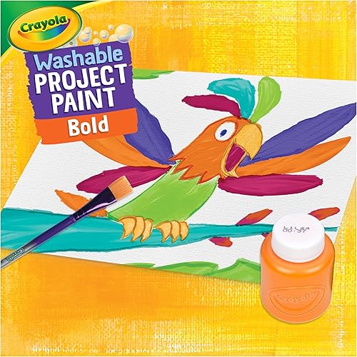 Vista 5 de Crayola Pintura lavable para niños (6 quilates), suministros esenciales para preescolares, juego de pintura para niños, suministros imprescindibles
