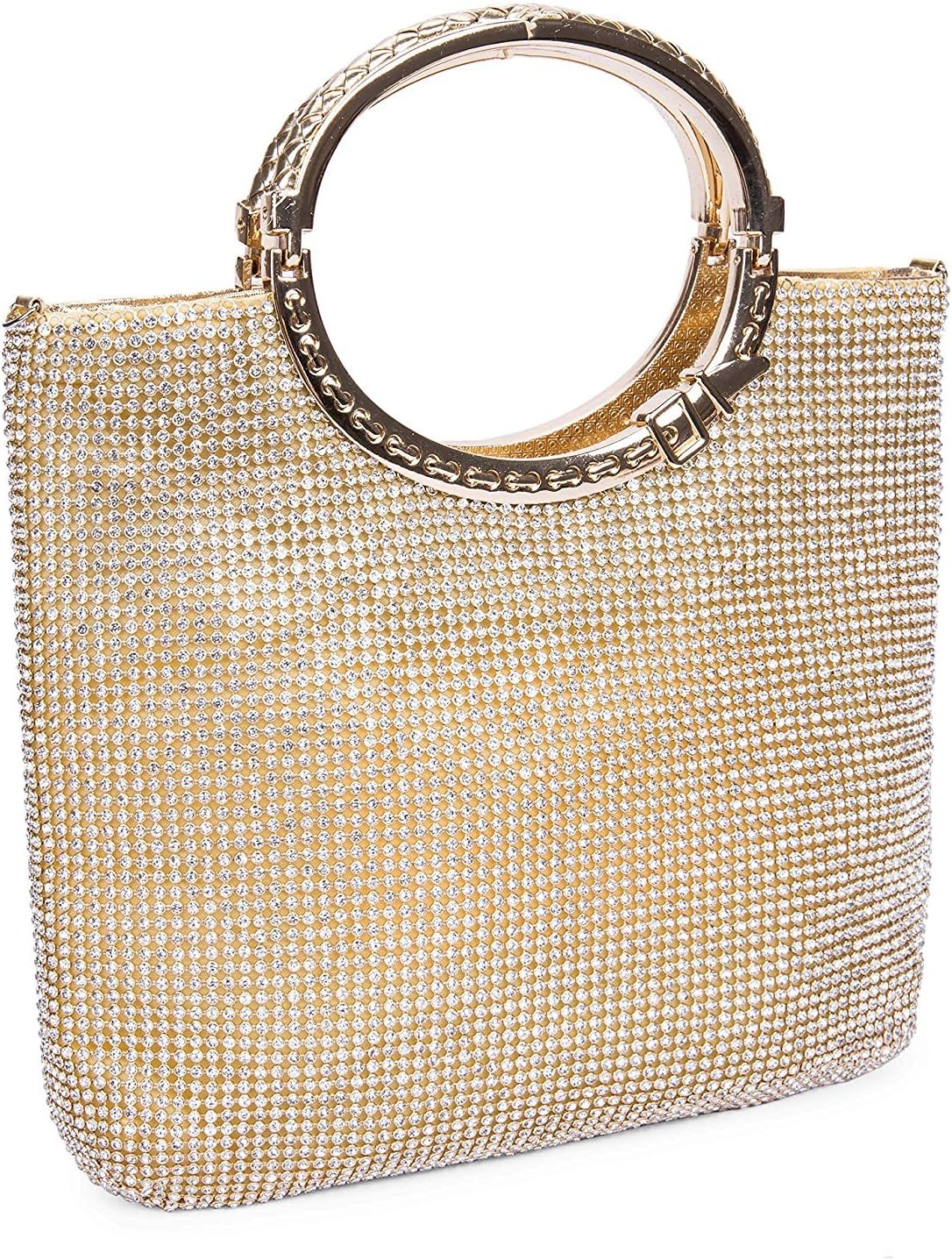 Women Crystal Rhinestone Evening Clutches Bags Wedding Purse Handbags