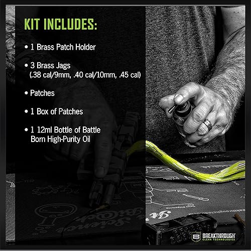 Vista 40 de Breakthrough Clean Technologies - Kit universal de limpieza de pistolas para el cuidado y mantenimiento de rifles, escopetas, pistolas y pistolas