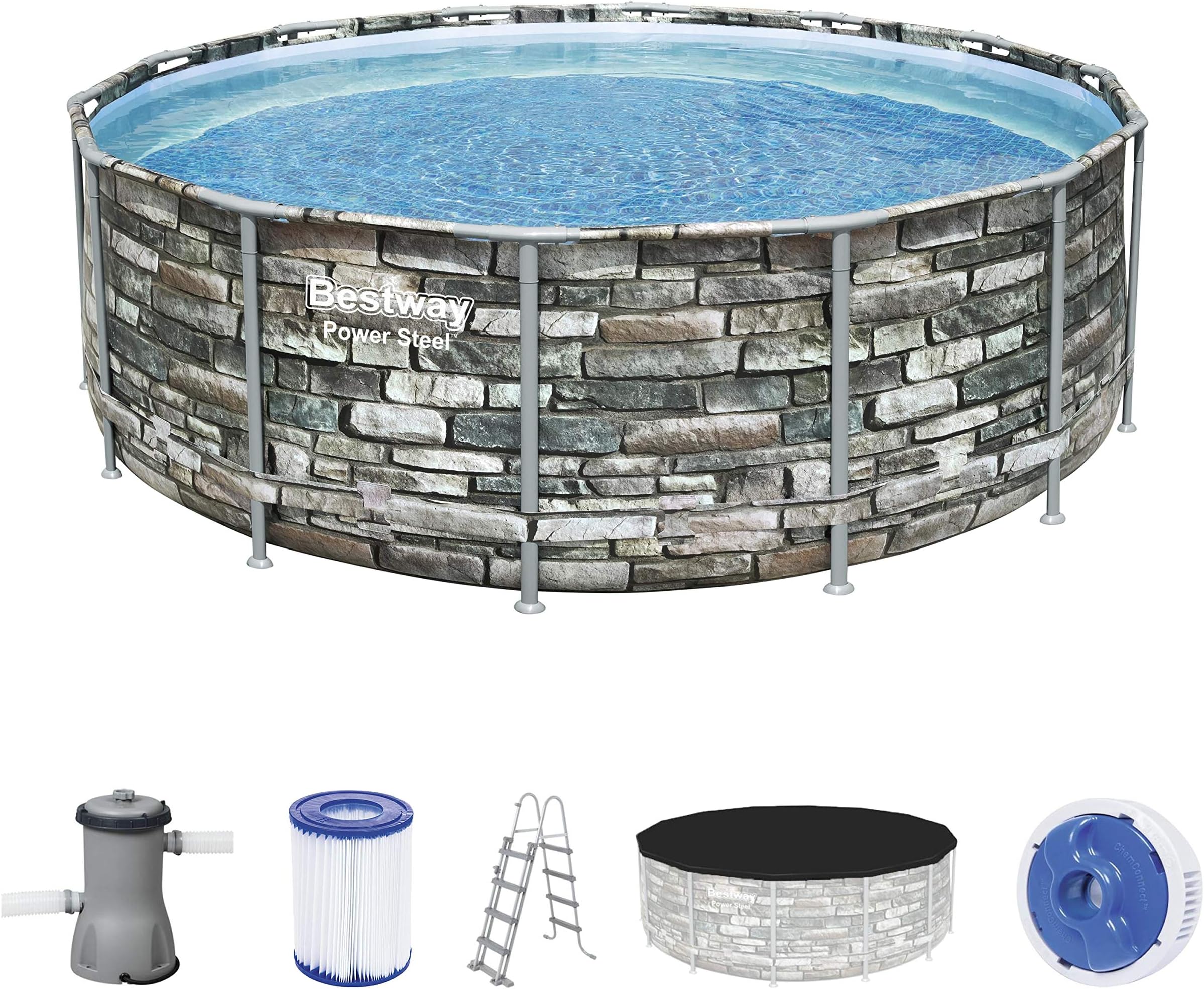 Bestway® Steel Pro MAX™ Ersatz Frame Pool ohne Zubehör Ø 427 x 122 cm