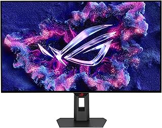ASUS ROG Strix OLED XG32UCWG 32″ 4K TrueBlack Glossy Monitor Dual Mode (4K@165Hz, FHD 330Hz), 0.03ms, OLED Care Pro, Neo P…