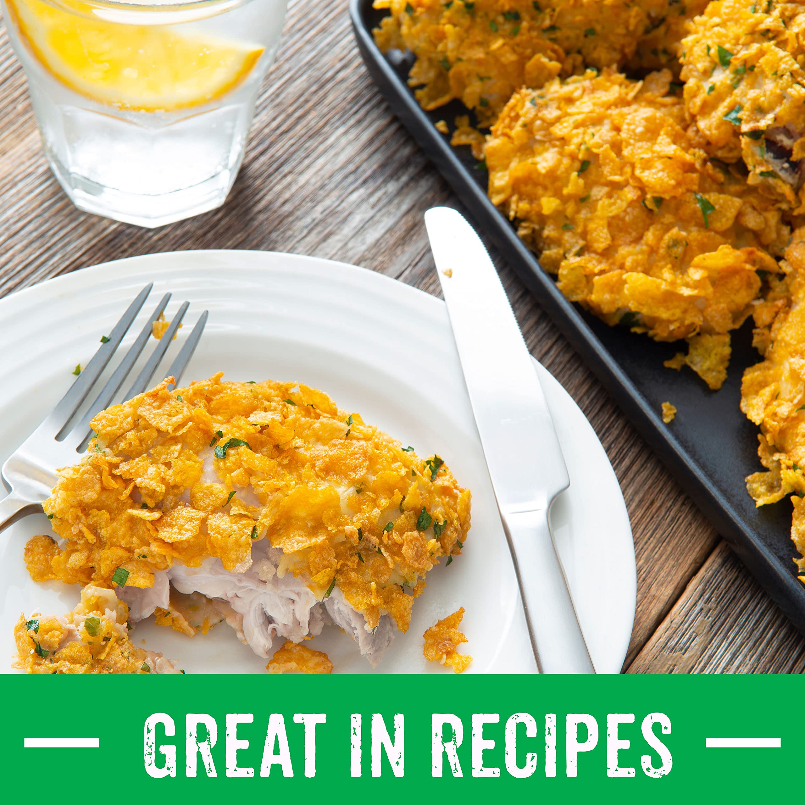 Kellogg’s Corn Flakes Breakfast Cereal, 8 Vitamins and Minerals, Healthy Snacks, Giant Size