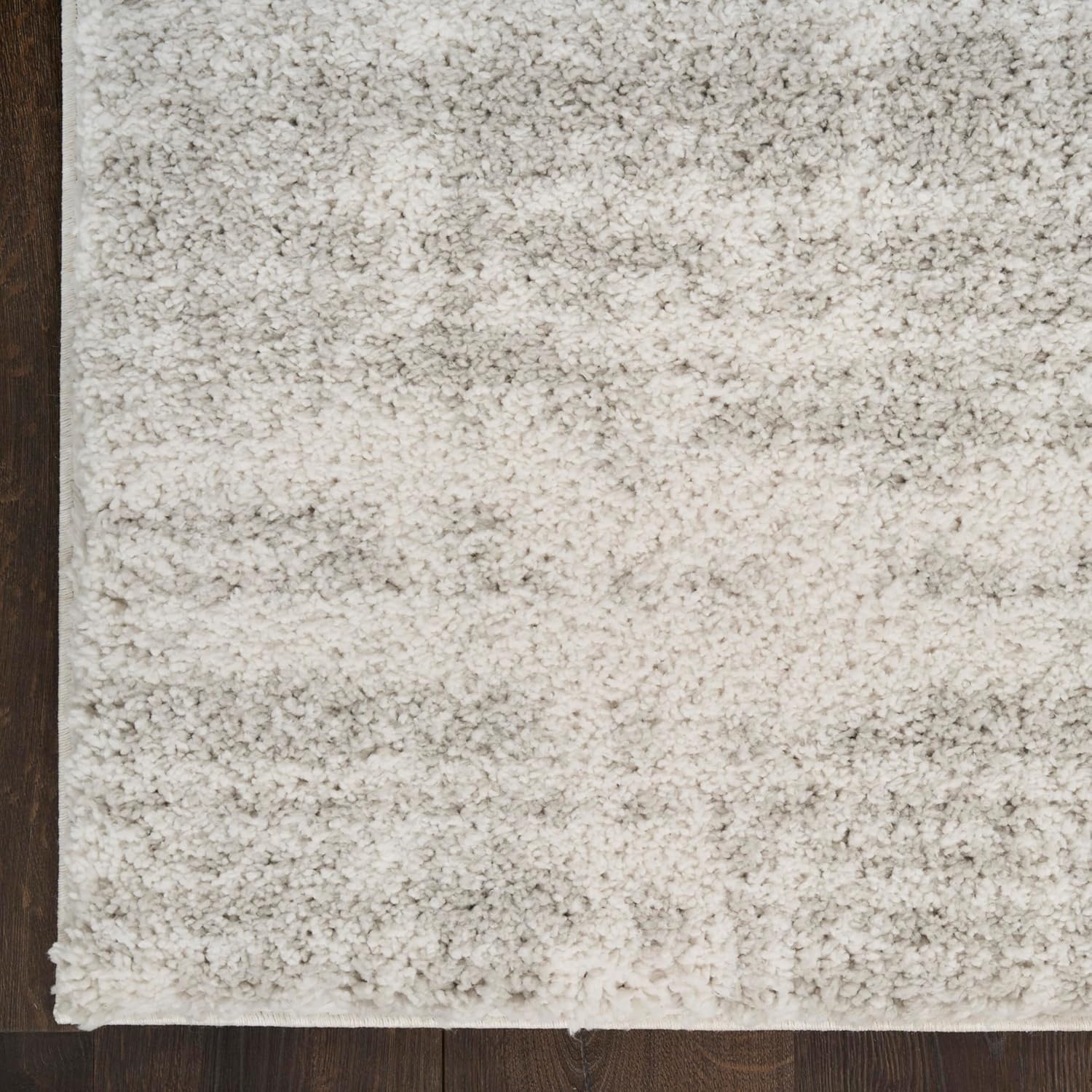 Nourison Home Modern Shag Ivory Grey 5'3" x 7' Area Rug - Easy Clean, Non Shedding, Bed Room, Living Room, Dining Room, Kitchen (5' x 7')