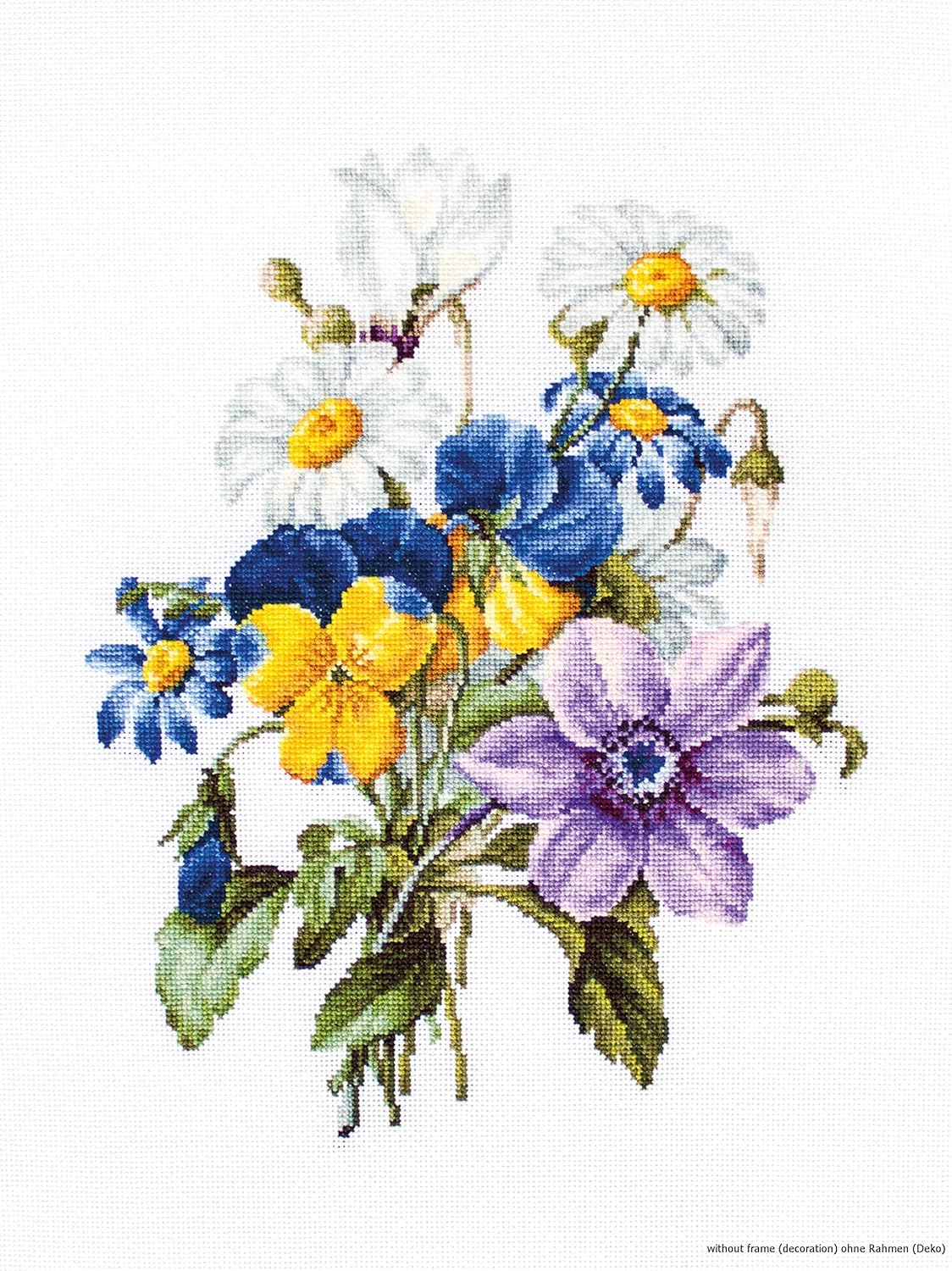 Luca-S Counted Cross Stitch kit Bouquet with camomiles 19x24.5cm