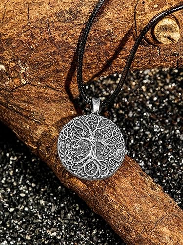 Miniatura 3 de HAQUIL Viking Celtic Wiccan Tree of Life Pendant Necklace, Tree of Life Jewelry Gifts for Men and Women