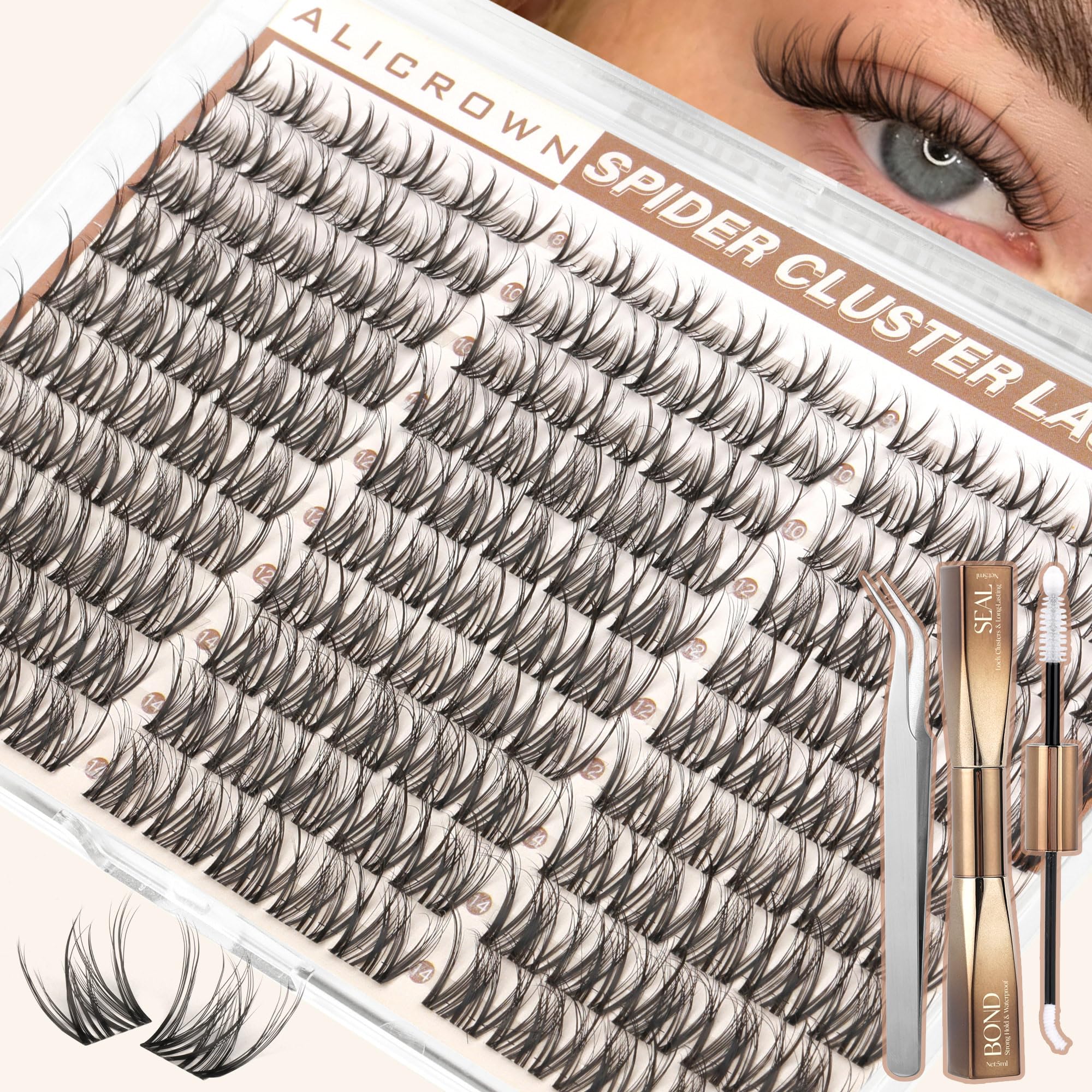 Photo 1 of ALICROWN HAIR Spider Lash Clusters Kit D Curl