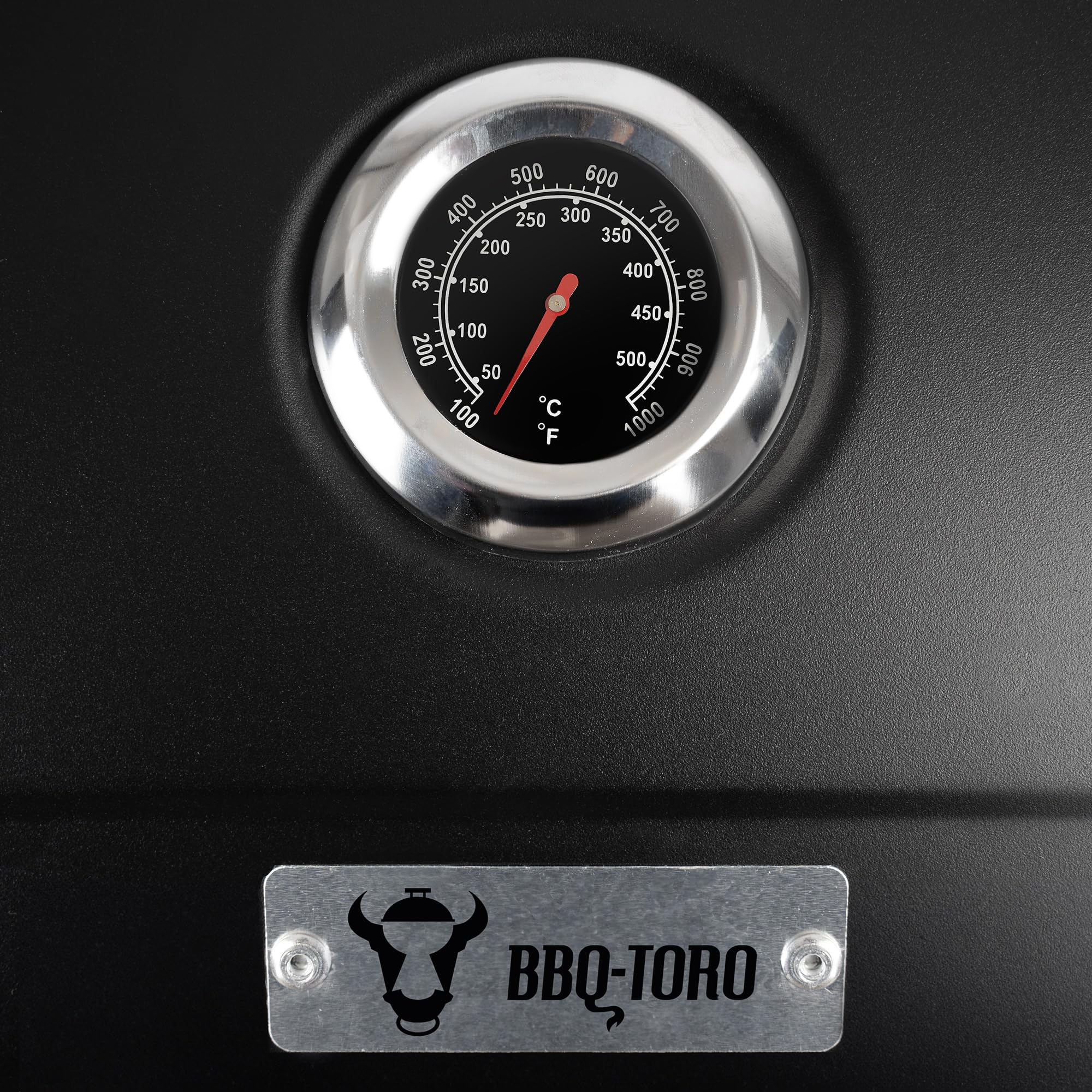 BBQ-Toro Holzkohle Grillwagen mit höhenverstellbarer Kohleschale | Holzkohlegrill mit Deckel, Holzkohlegrillwagen mit Thermometer | Holzgrill, Smoker Grill, XXL Grill Groß