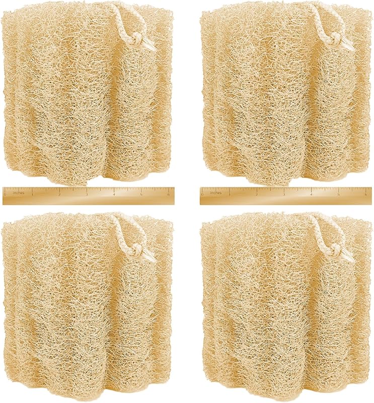 hungkaturn Bucha corporal de fibra vegetal, 9 unidades, 22,86 x 22,86 x 1,78 cm, 91 g
