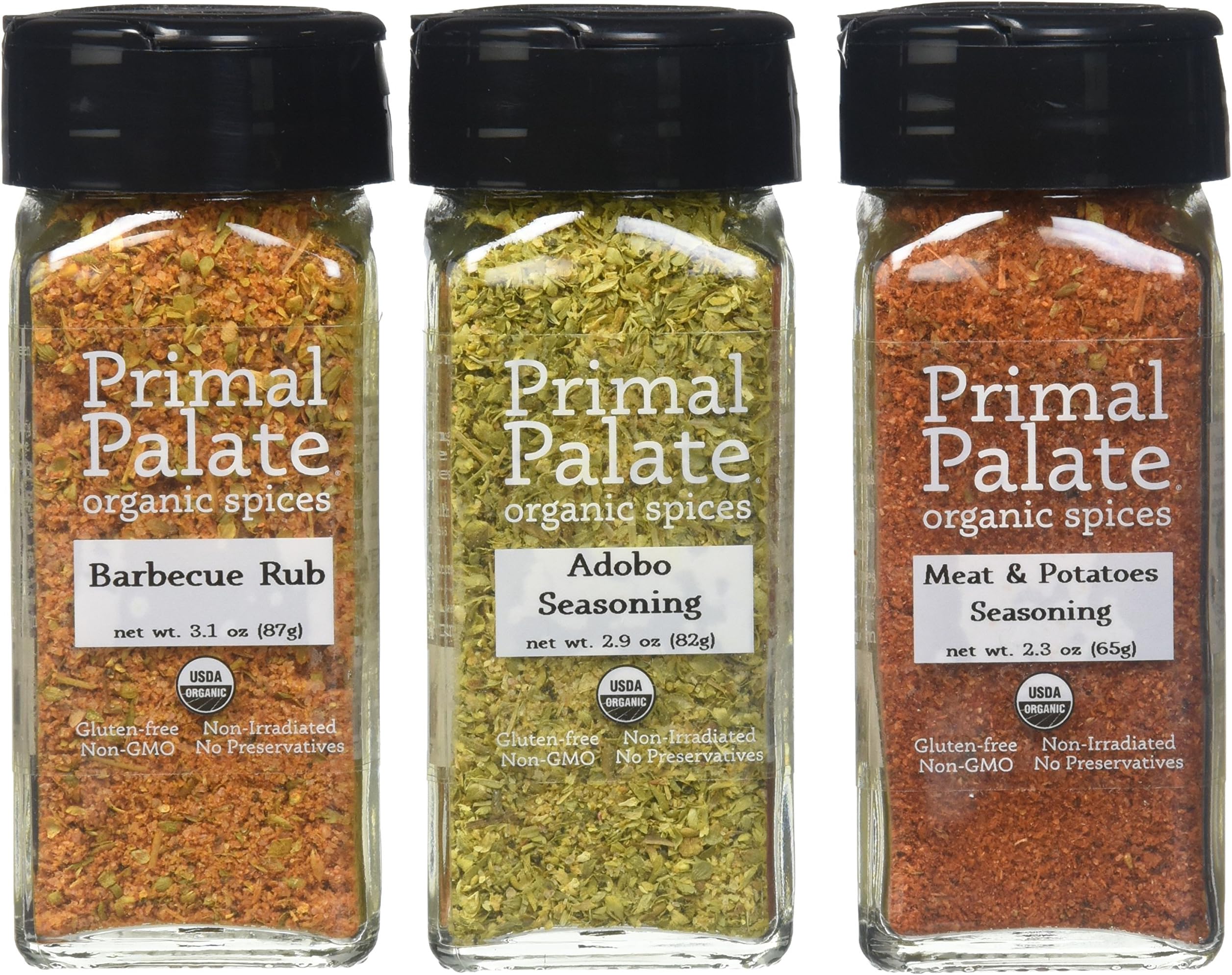 Primal Palate Organic Spices - Signature Blends 3-Bottle Gift Set