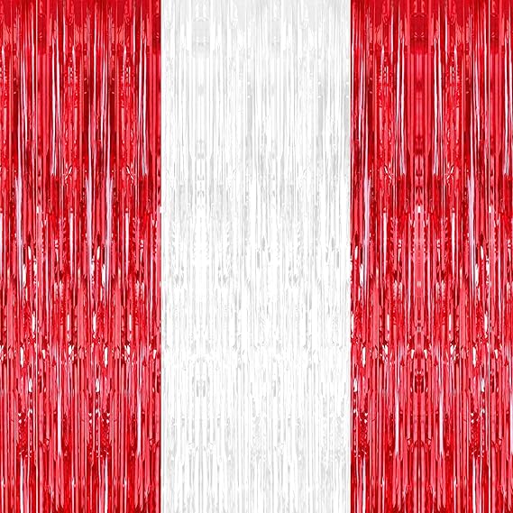 Red & White Streamers