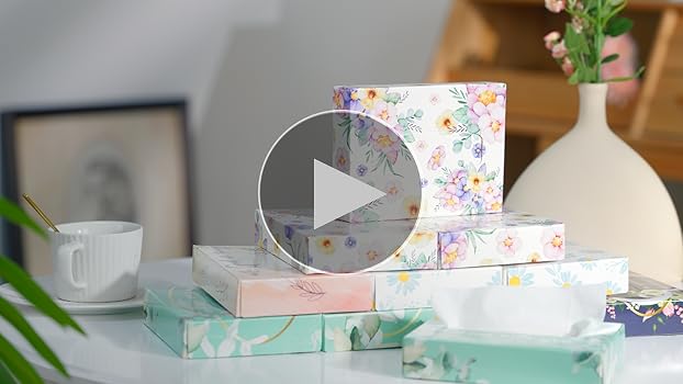 Amazon.com: Yinder 24 Packs 960 Sheets Tissue Cube Car