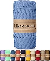 Vista 39 de Cuerda de macramé de poliéster trenzado de 4 mm, 140 yardas / 426 pies, suministros de macramé para manualidades DIY, hilo elástico para crochet