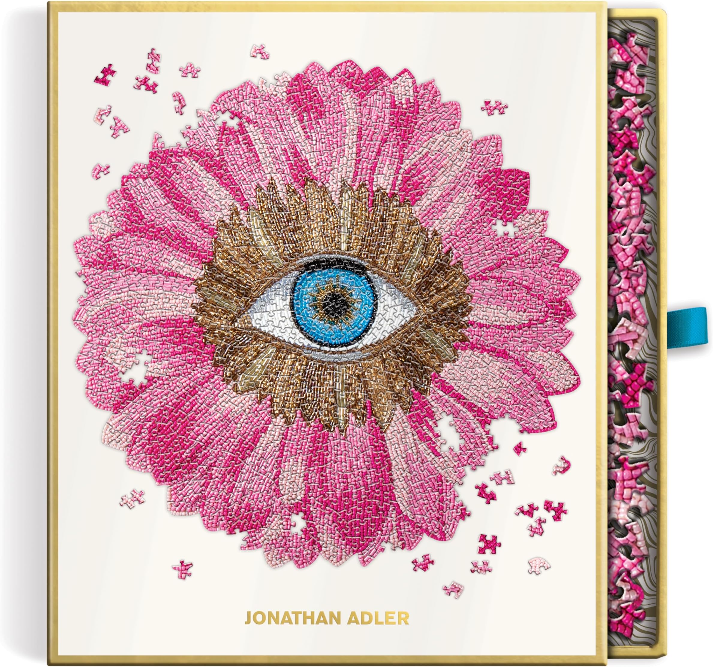 Galison Jonathan Adler Petals 750 Piece Shaped Puzzle