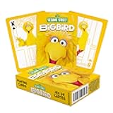 AQUARIUS Sesame Street Big Bird Playing Cards - Big Bird Themed Deck of Cards for Your Favorite Card Games - Officially Licensed Sesame Street Merchandise & Collectibles - Poker Size