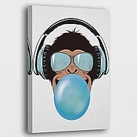 Vista 33 de SpiritualHands Animales Soplando Bubble Gum Wandkunst für Bauernhaus Badezimmer Dekor, Bubble Gum Tier Wandkunst