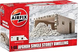 Airfix A75009 Afghan Single Storey Dwelling Model Building Kit, 1:48 Scale
