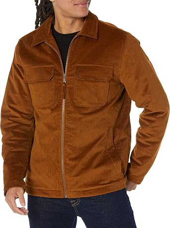 Amazon Essentials Men's Corduroy Work Jacket Available in Big & Tall