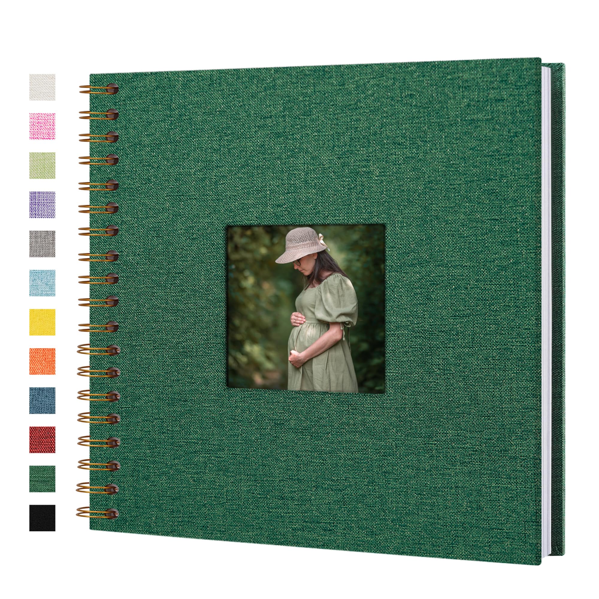 Album photo de scrapbooking en lin idéal pour vos souvenirs de voyage et mariage