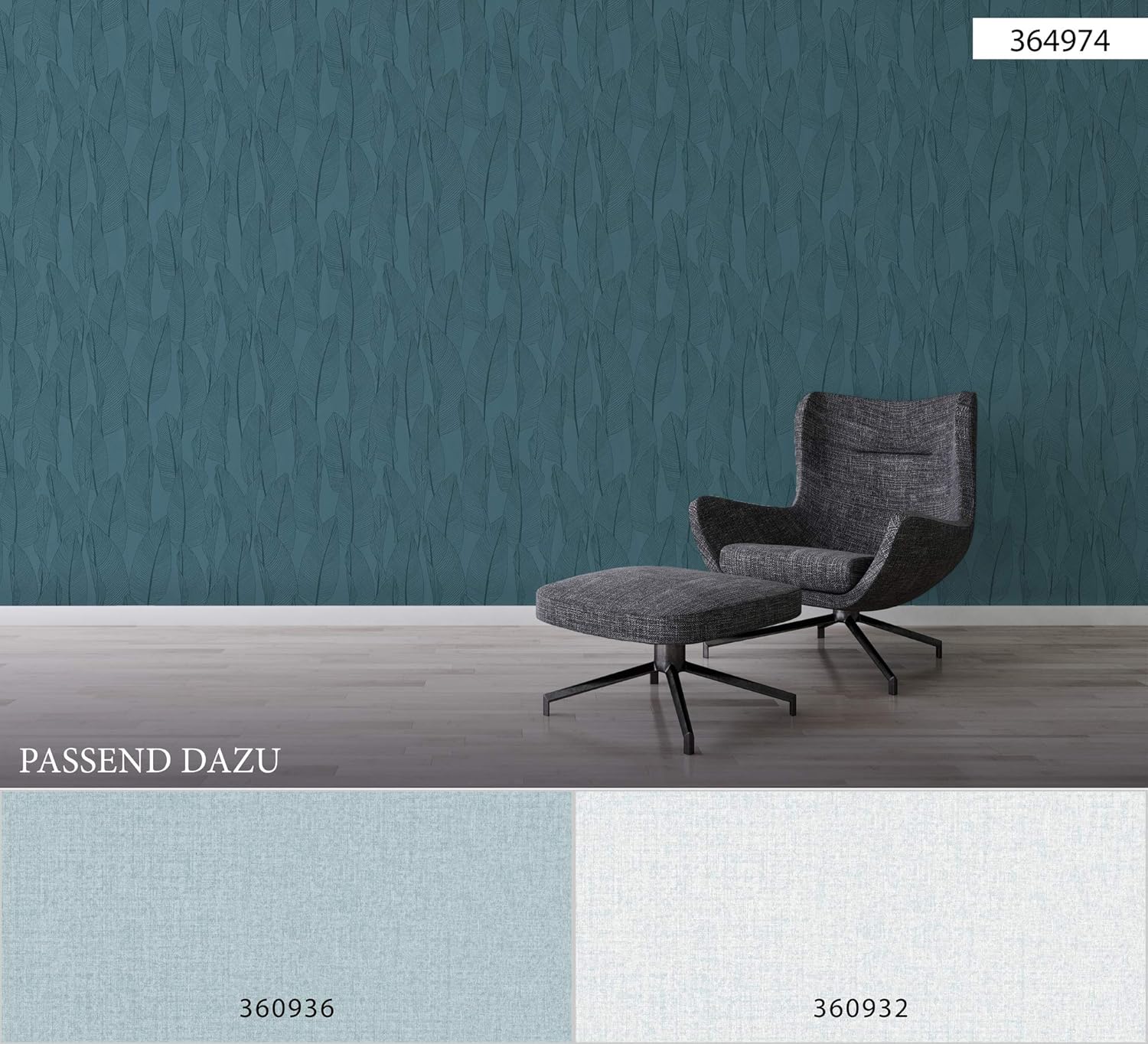Plain Wallpaper Exotic Life Non-Woven Wallpaper 10.05 m x 0.53 m Grey Made in Germany by Livingwalls 360932 36093-2