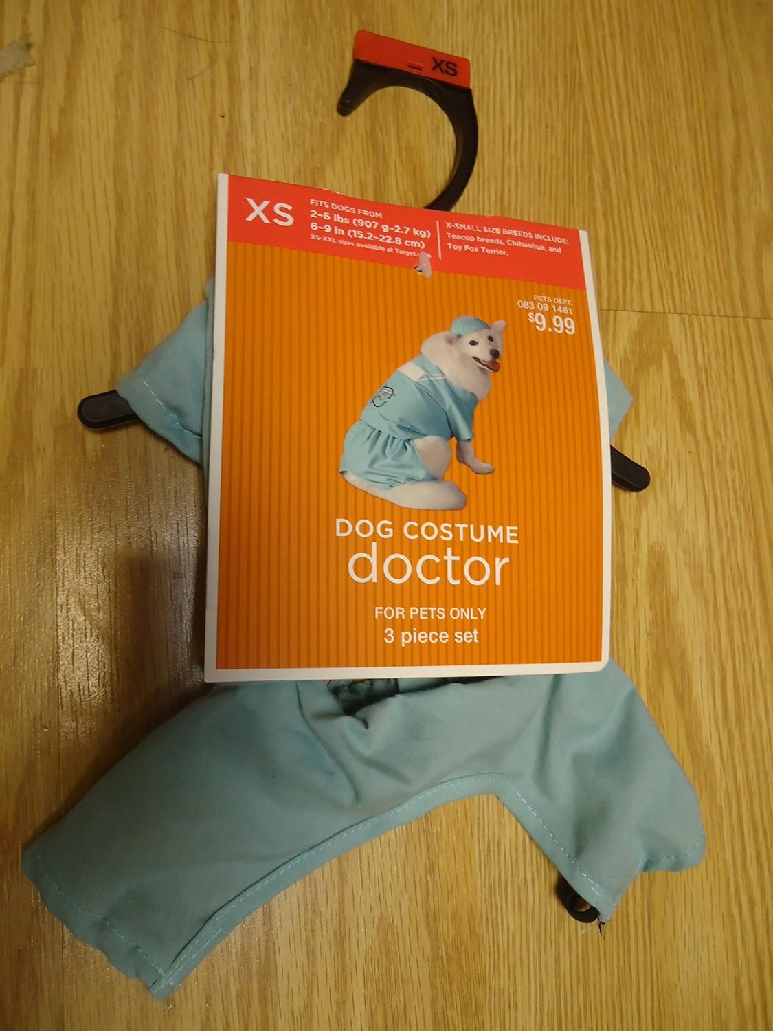 Surgeon Scrubs Doctor's Dog Costume XSmall 2 6 pound dogs Pet Costumes