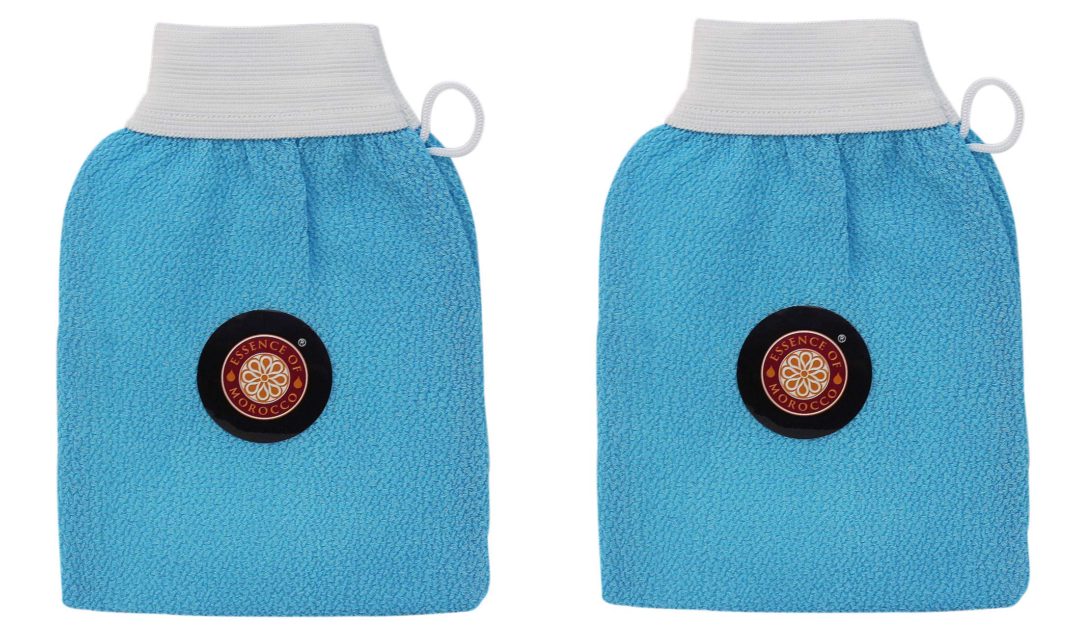 Buy Moroccan Exfoliating Kessa Glove Blue Hammam Scrub Mitt Made in