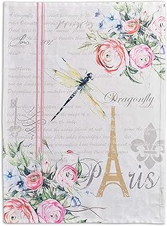 Maison d' HermineChamp De Mars 100% Cotton Set of 2 Multi-Purpose Kitchen Towels Absorb Tea/Bar Towels | Spring/Summer (50 cm x 70 cm)OEKO-TEX STANDARD 100