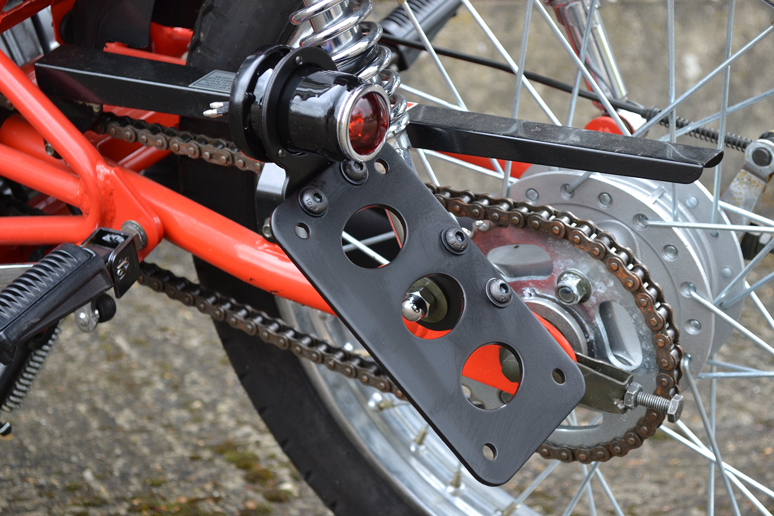 Motorrad LED Stop Rücklicht Cafe Racer Chopper - E Markiert
