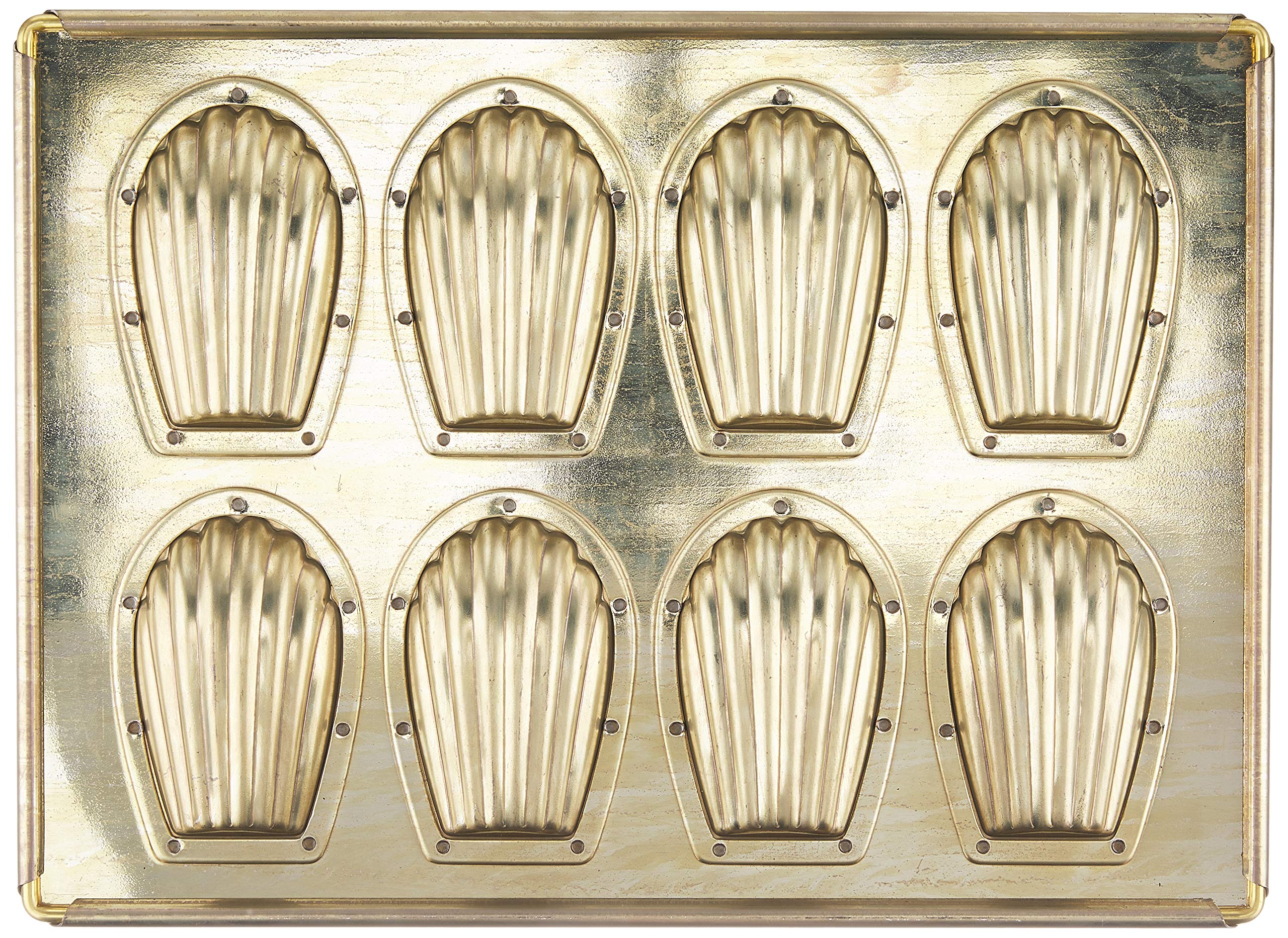 Amazon|松永製作所(Matsunaga) シリコン加工 黄金マドレーヌ天板8P Amazon|松永製作所(Matsunaga) シリコン加工 黄金マドレーヌ天板8P