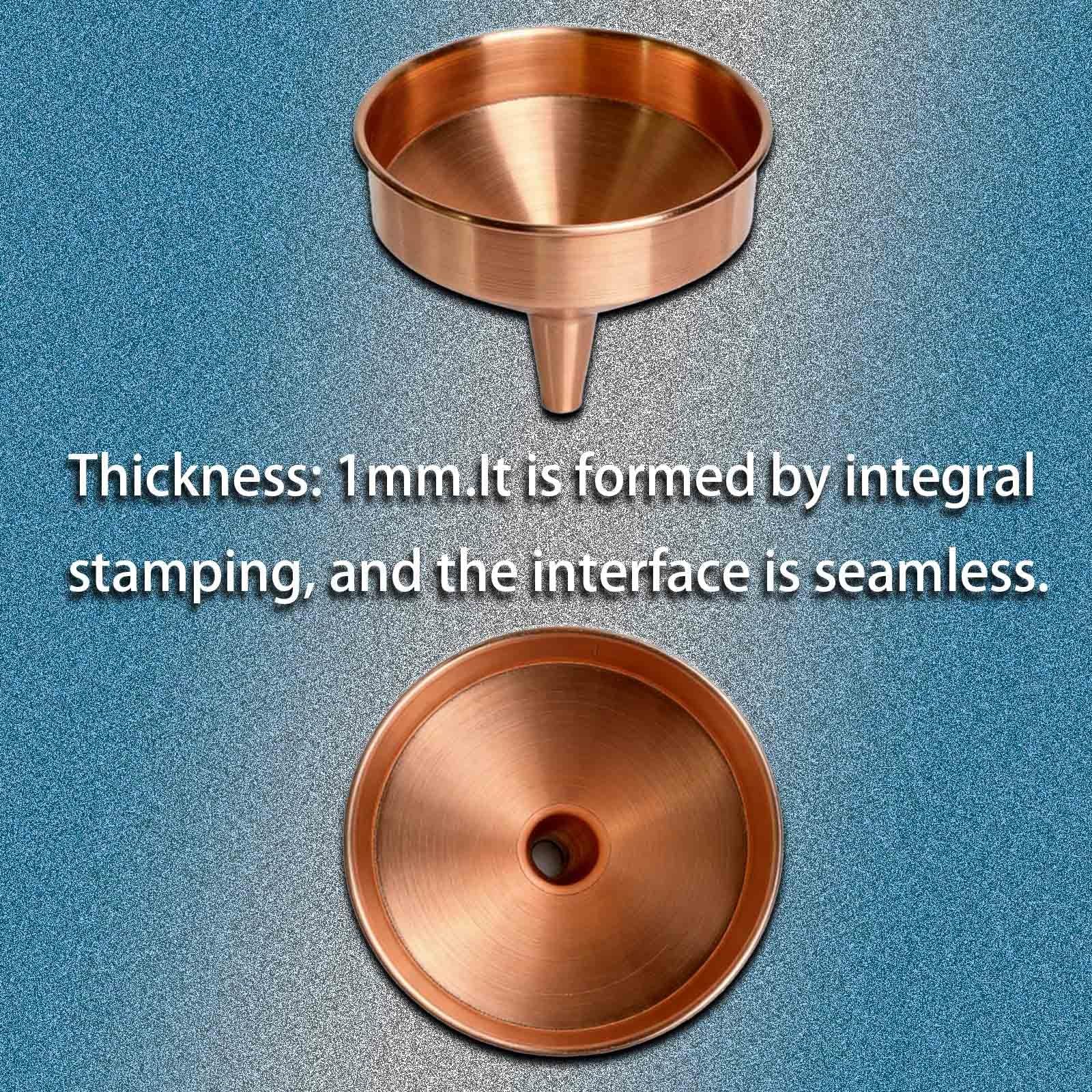 Kupfertrichter, 125 mm, 160 mm, 180 mm, 220 mm, 300 mm, Metalltrichter, funkenfrei, nicht magnetisch, korrosionsbeständig, 1 Stück(125mm/4.92in)