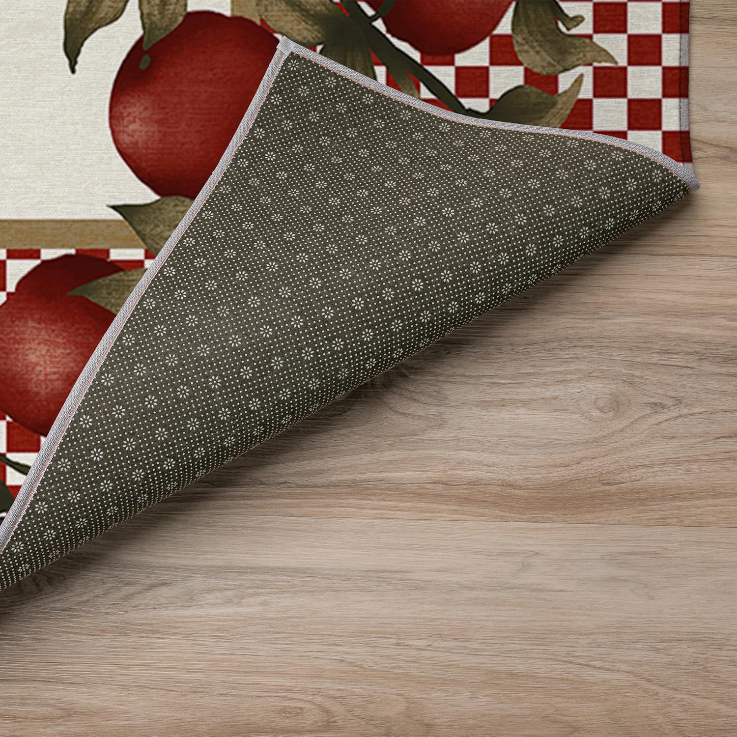 Addison Rugs Cucina ACU39 Apple 5' x 7'6" Indoor Outdoor Area Rug, Easy Clean, Machine Washable, Non Shedding, Bedroom, Living Room, Dining Room, Kitchen, Patio Rug