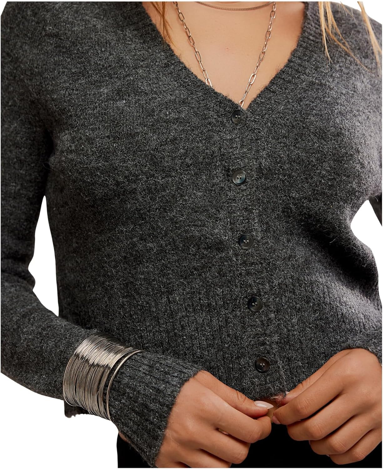 Free People Womens School Girl Cardi - Image 4