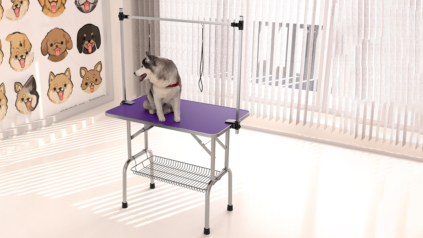 Amazon.com: Lyromix 36'' Stainless Steel Pet Dog Grooming Table