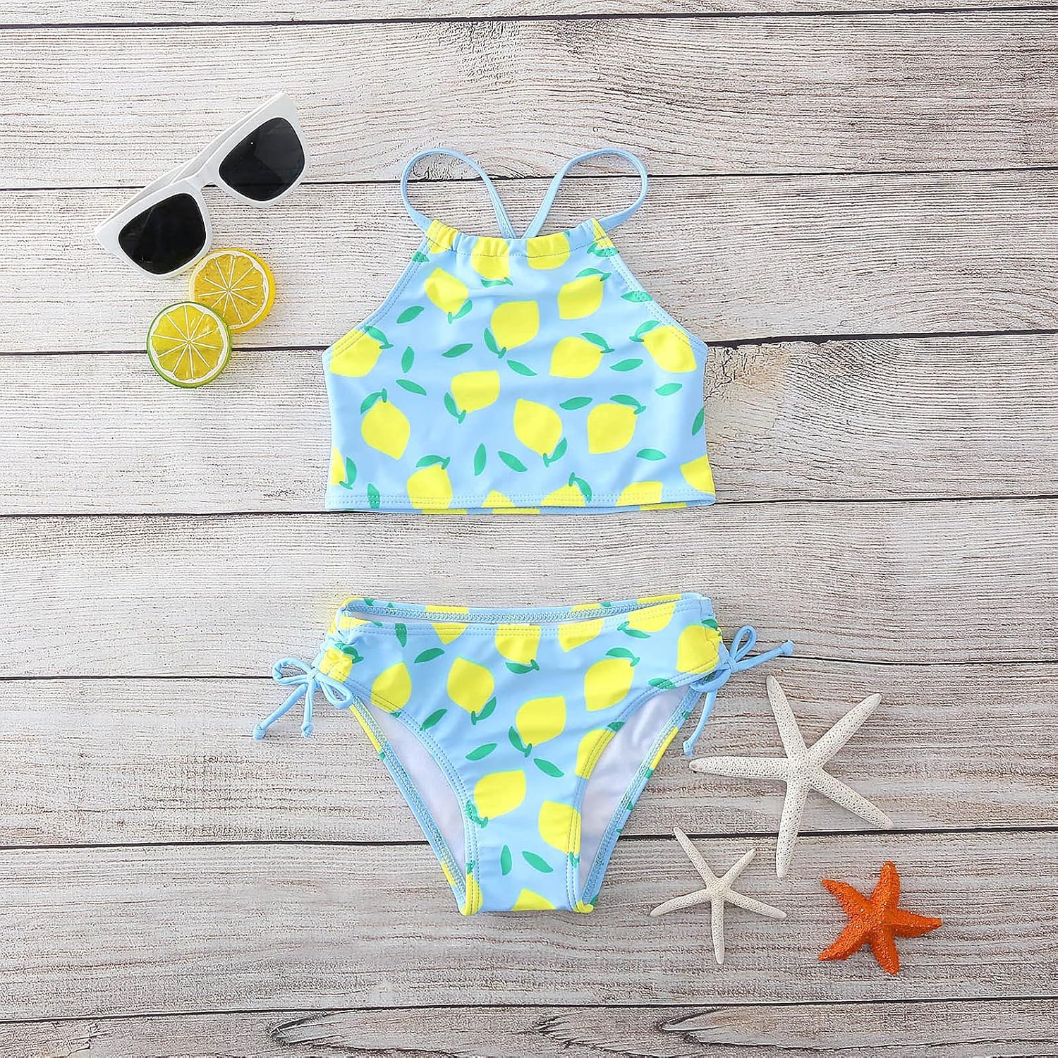 Toddler Girls Daisy Swimwear Cute Cartoon Halter Swimsuit Two Piece Sets Pink Tankini Summer Beah Hawaiian Bathing Suit: Clothing, Shoes & Jewelry