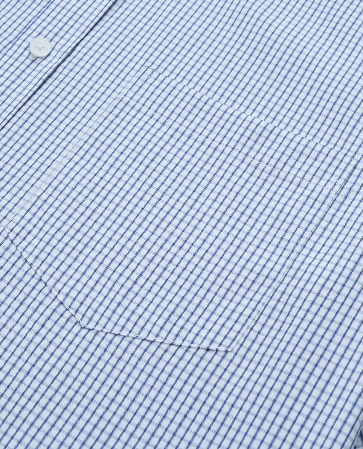 DEMEANOR Men's Plaid Button Down Shirts Cotton Long Sleeve Dress Shirt Regular Fit Wrinkle Free Business Casual Gingham Top - Image 5