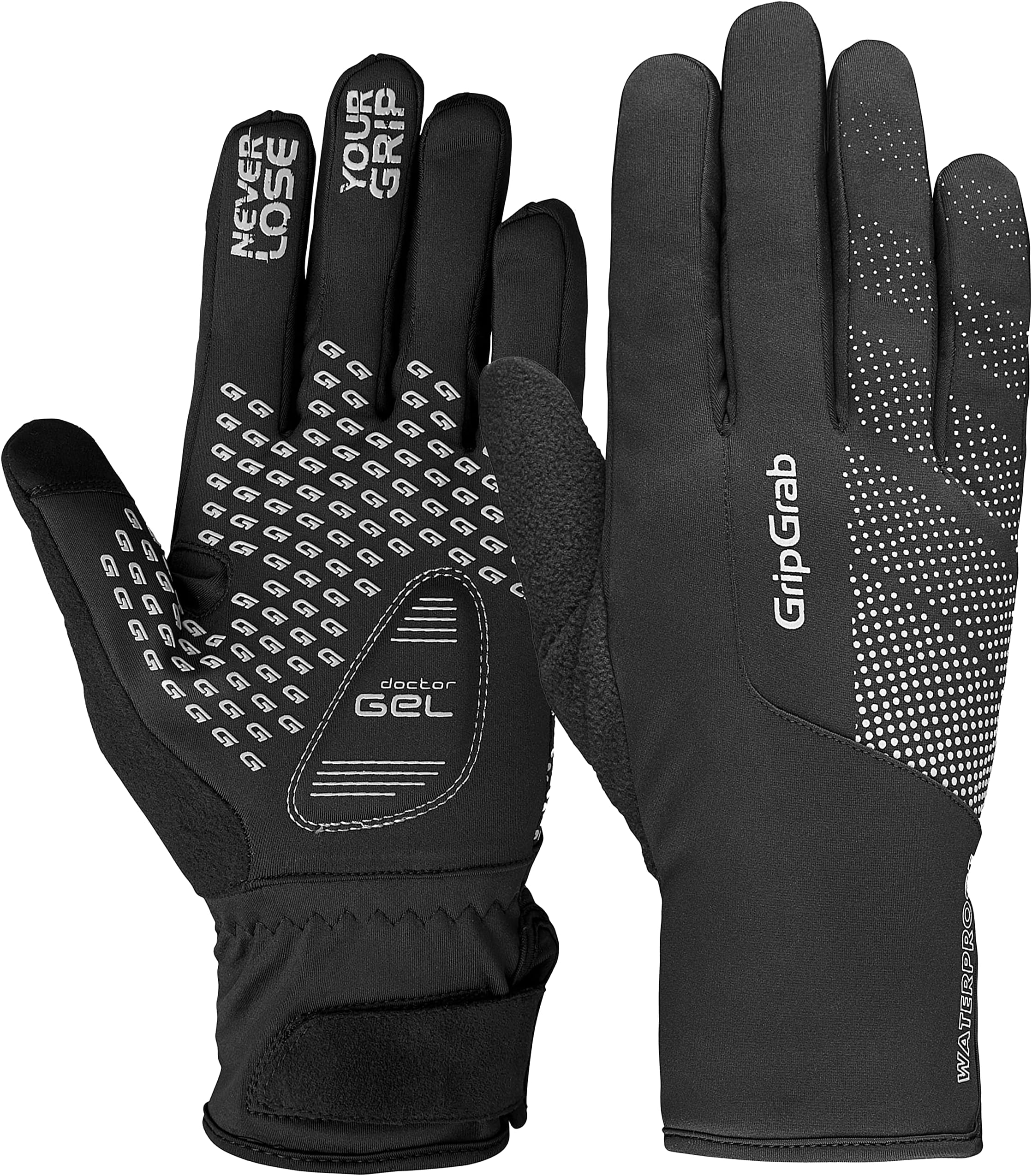 GripGrab RIDE Waterproof Winter Cycling Gloves Windproof Thermal Padded Fleece Lined Cold Weather Warm Bicycle Glove
