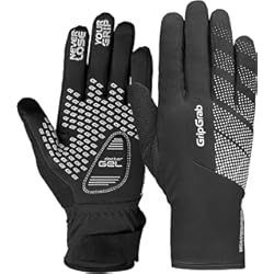 Guantes Para Puños Calefactables Guantes de Ciclismo Ride Impermeables Térmicos de Invierno Cortavientos Acolchados Táctiles con Forro Polar