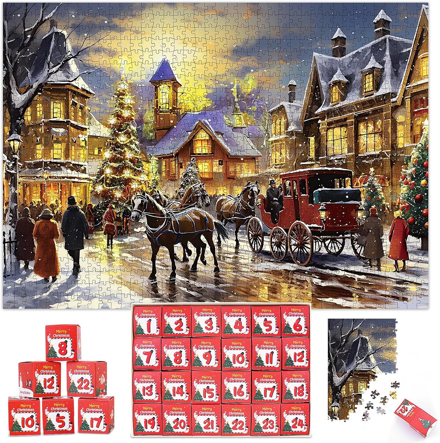 Wunderbar Adventskalender Mit Puzzle Bilder