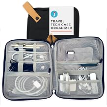 Travel Cord Case Organizer For All Your Electronic Tech Gadgets - Cables Accessories Phones Tablets Hard Drives Chargers USB Memory Cards & More