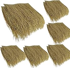 2da Generación Paja Falsa Artificial Techo Fusión En Caliente Más Duraderas,Usarse como Gazebo Jardín Sombrilla Tiki Bar Di Paglia Decorazione(Size:30pcs,Color:Amarillo Ordinario)