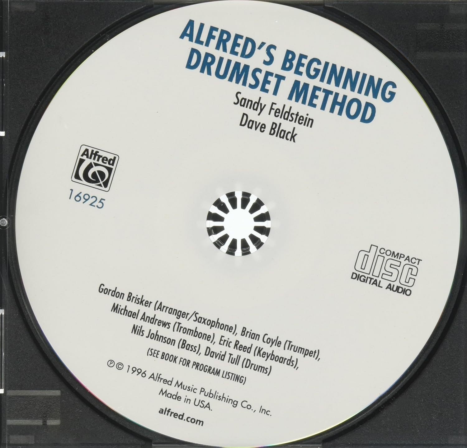 Alfred's Beginning Drumset Method (Alfred's Drumset Method) Black, Dave, Feldstein, Sandy